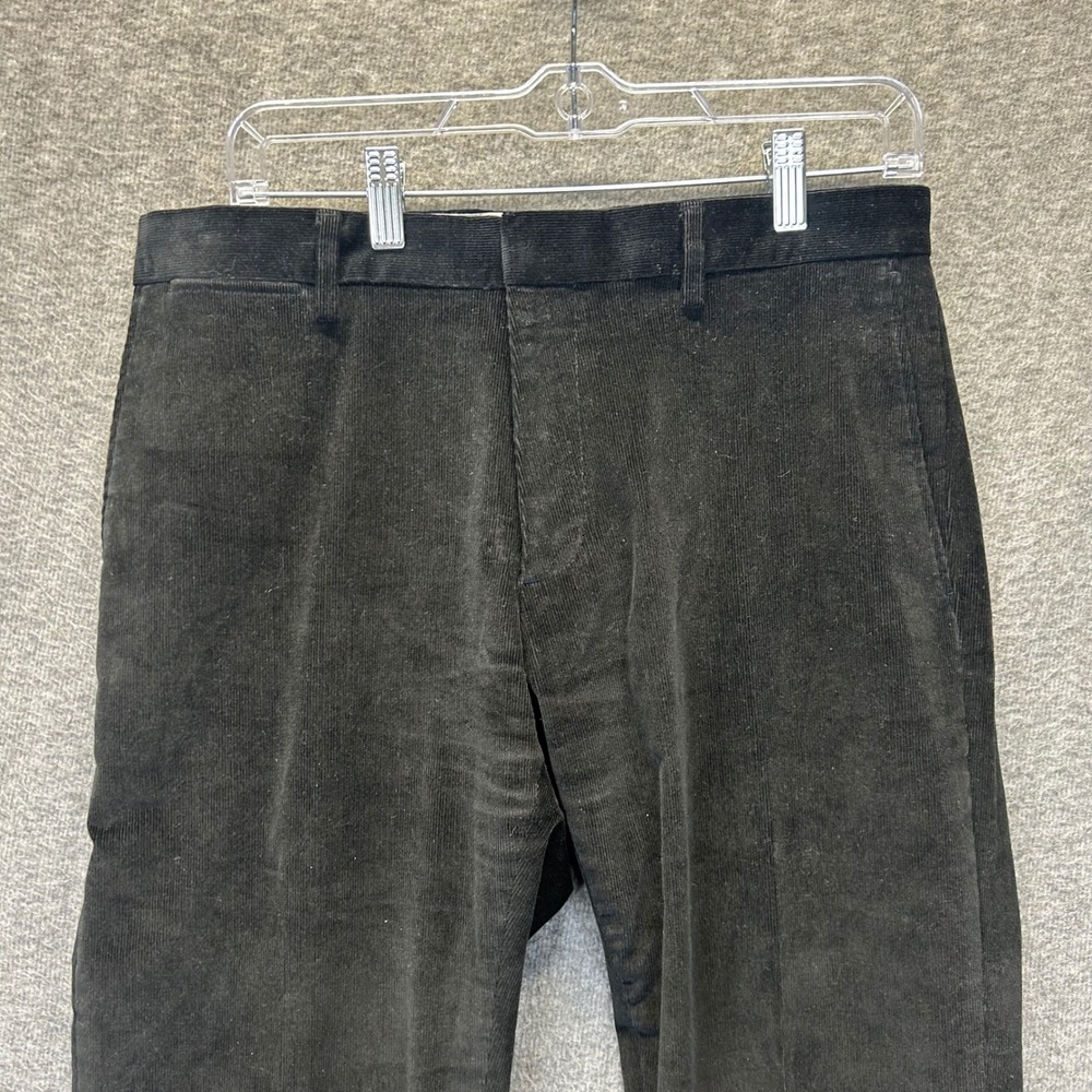 Banana Republic Black Corduroy Pants Classic Fit‎ 31x34 Cotton Stretch Trousers